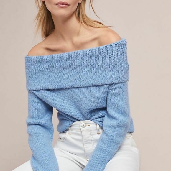 NWT gorgeous blue sweater from Anthropologie - Picture 3 of 6